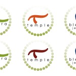 Variations on Green, Red and Blue with muted circle