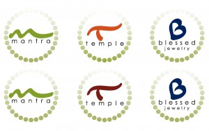 Variations on Green, Red and Blue with muted circle