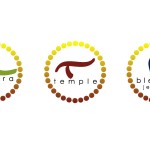 Green, Red and Blue with gold and red circle